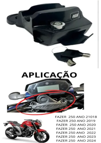 Trava De Miolo Ignição Antifurto Yamaha Fz25 Fazer 250 2024