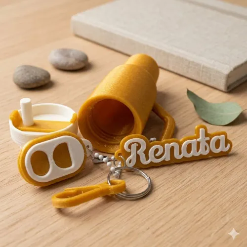 Chaveiros porta baton, com Abridor de lata e Nome personalizado!