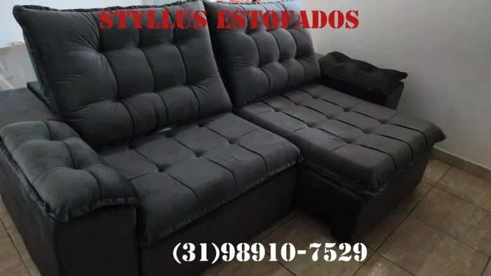 Sofás retrátil novo