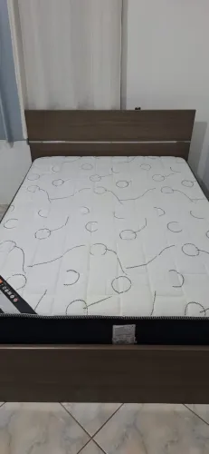 Cama de Casal com Colchão Ortobom - Bom Estado
