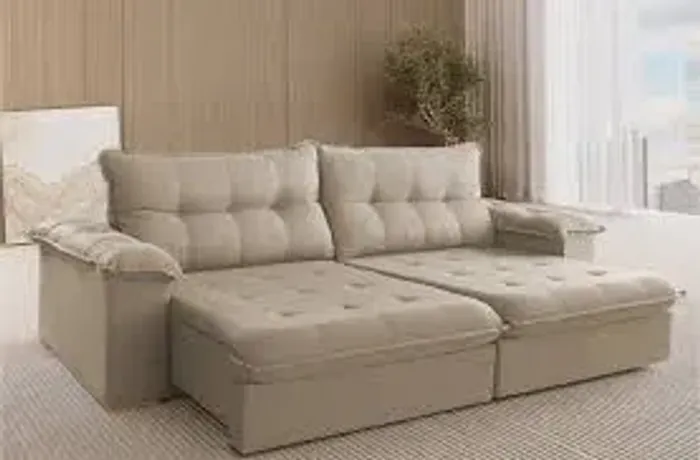 Sofá Retrátil 2.90 Pillow 19 largura novo lacrado
