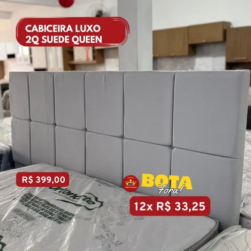 PROMOÇÃO URGENTE - Cabeceira Luxo para Camas CASAL, QUEEN e SUPER KING Suede Disponível