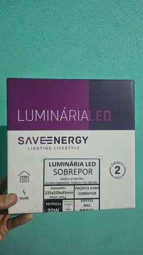 Luminária de sobrepor 20W