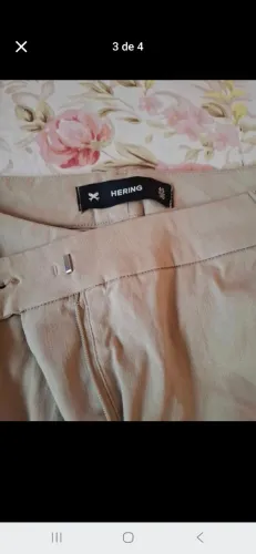 Calca Hering bege 46 feminino