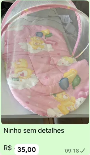 Ninho redutor com mosquiteiro menina
