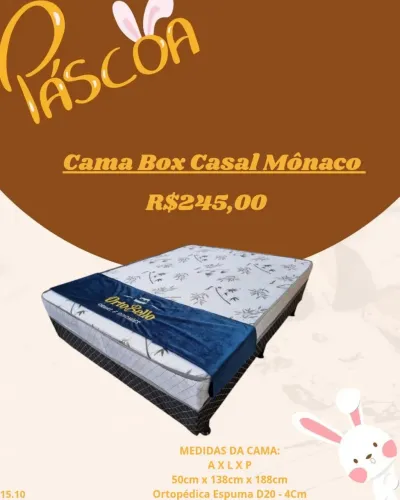 Cama Box Casal Mônaco