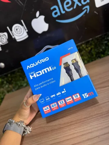 Cabo HDMI 15M 2.0 4K 60Hz - Aquário