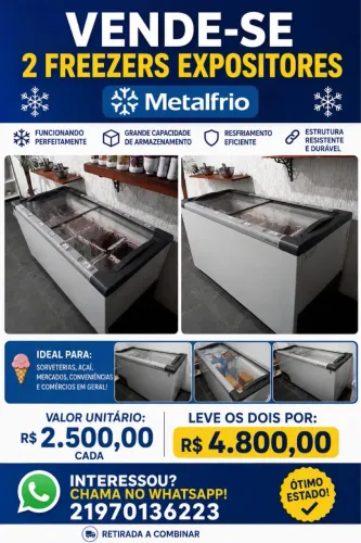Freezer Horizontal (tampa vidro) 505L