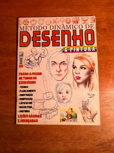 Livro Método Dinâmico de Desenho e Pintura - Curso de Artes - EM ÓTIMO ESTADO