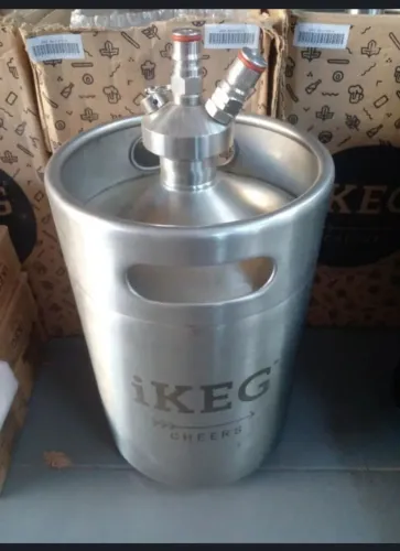 Mini keg 5L inox ikeg com extratora duplo ball lock NOVO
