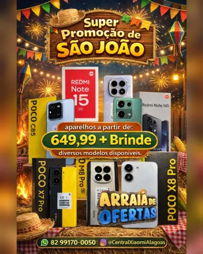 Xiaomi Poco X8 Pro Max 5G e Diversos Modelos Disponíveis - aparelhos a partir de: 649,99 