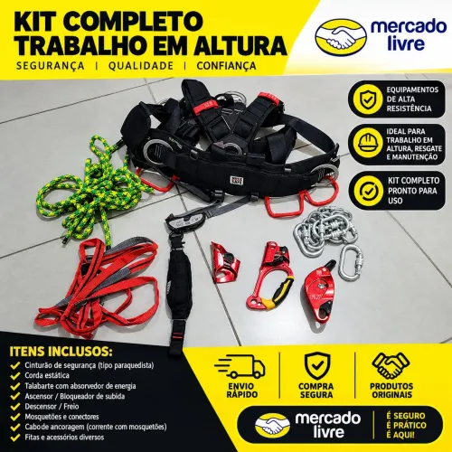 Kit de Cinto Paraquedista Completo 