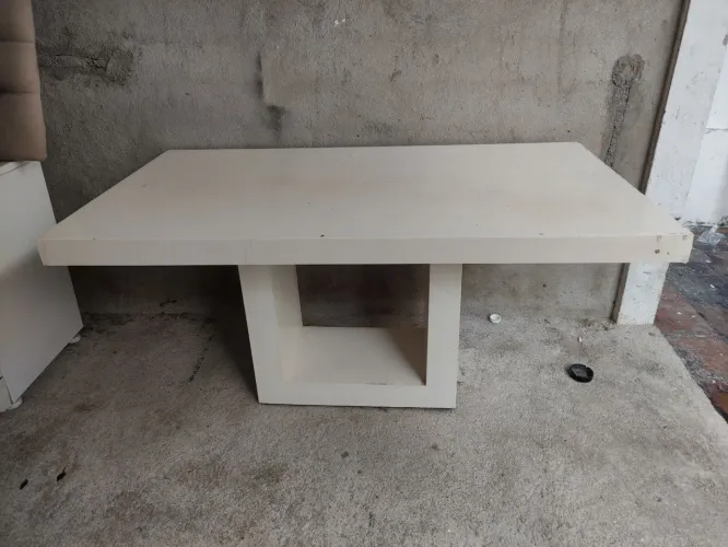 Mesa de centro grande branca - 1,60 m x 0,90 m