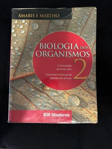 Livro Biologia dos Organismos 2, Amabis e Martho