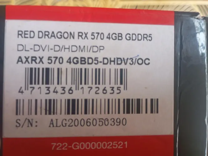Red dragon Radeon Rx 570 4gb gddr5