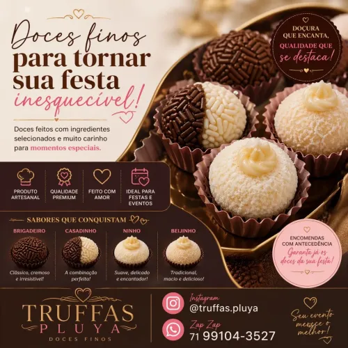 NÃO PERCA MAIS TEMPO PROCURANDO OS SEUS DELICIOSOS DOCES FINOS PARA TODOS TIPOS DE FESTAS 