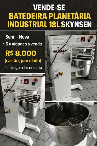 A Batedeira Planetária 18 Litros Paniz. 