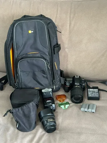 Kit Nikon D7500: 2 Lentes, Flash E Mochila