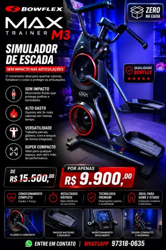 Bowflex simulador de escada sem impacto( zero)