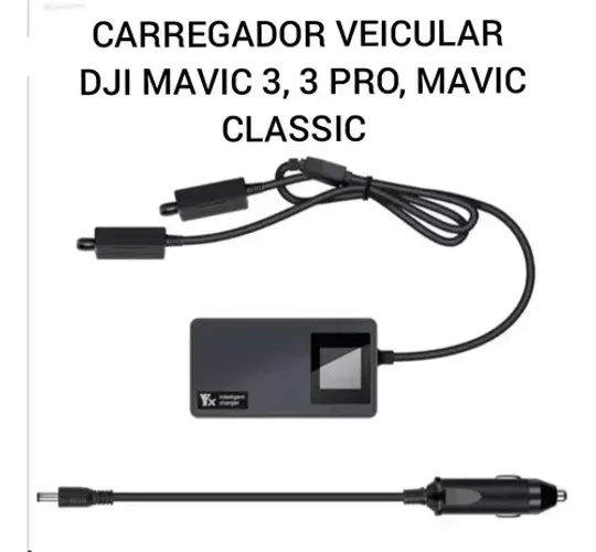 Carregador veicular mavic 3/ 3pro 