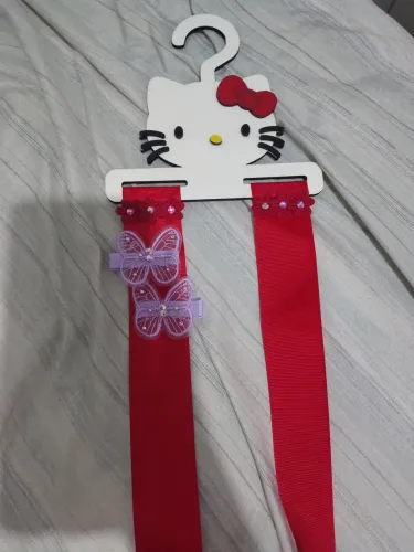 Porta Laços Hello Kitty