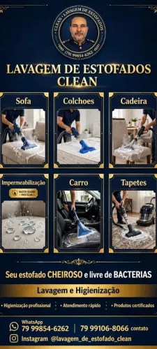 Lavagem de estofados e higienização e impermeabilização
