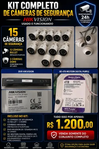 Kit câmera de segurança