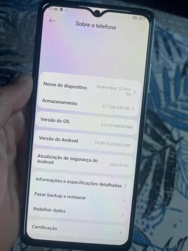 Note 12 pro 5G