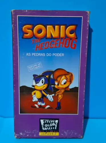 Sonic The Hedgehog As Pedras de Poder VHS Vintage(LEIA A DESCRIÇÃO)