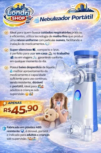 NEBULIZADOR PORTÁTIL SILENCIOSO