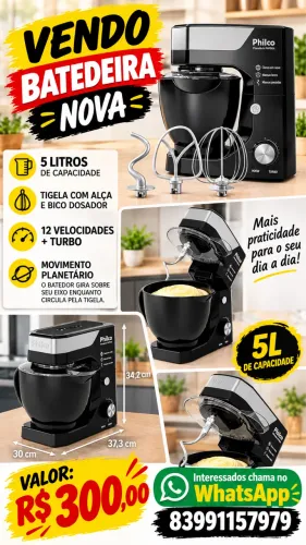 Batedeira Philco nova