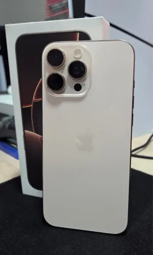 iPhone 16 Pro Max 256GB Seminovo Impecável Saúde Bateria 92% Completo na Caixa