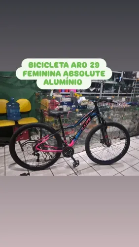BICICLETA ARO 29 FEMININA ABSOLUTE ALUMÍNIO SEMINOVA 