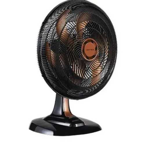Ventilador de Mesa Turbo 6 Pás 50Cm Ventisol Preto/Bronze - 110V