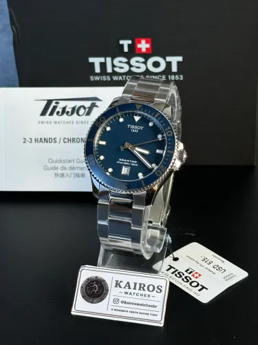 Relógio Tissot Seastar Azul - 40mm (NOVO)