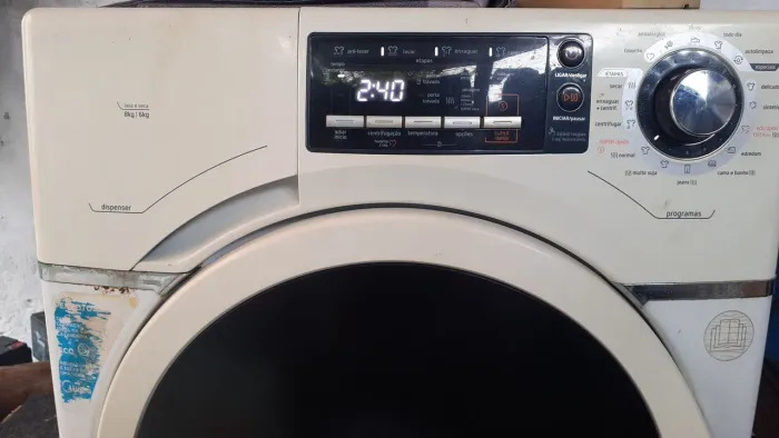 Maquina de lavar e seca midea 8k funcionando normal. Vendo ou negociar com algodo meu in
