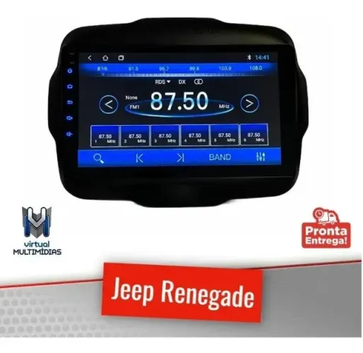 Central Multimídia Jeep Renegade Pcd / std 7 Android + Câmera de Ré