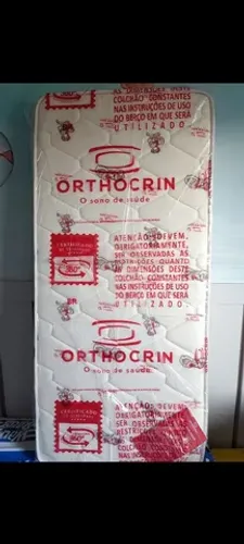 Colchão Berço Padrão - medidas 60x130x10. Marca: ORTHOCRIN. Estado: NOVO.