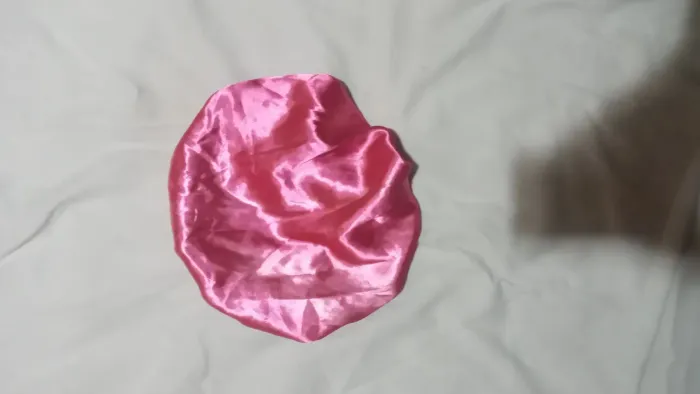 Touca de cetim Rosa para Cabelo