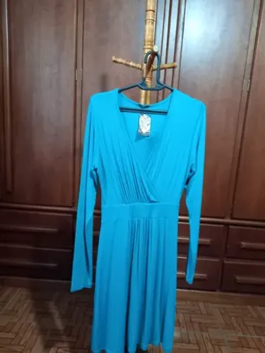 vestido decote v transpassado