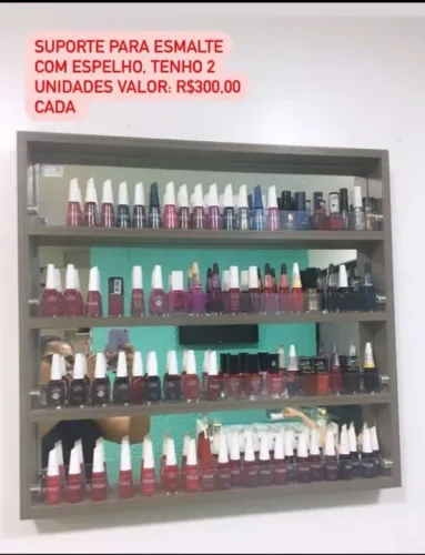 Suporte para Esmalte com Espelho