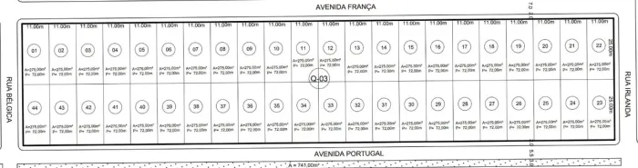 2 Terrenos 11x25 Jardim Europa lado a lado 