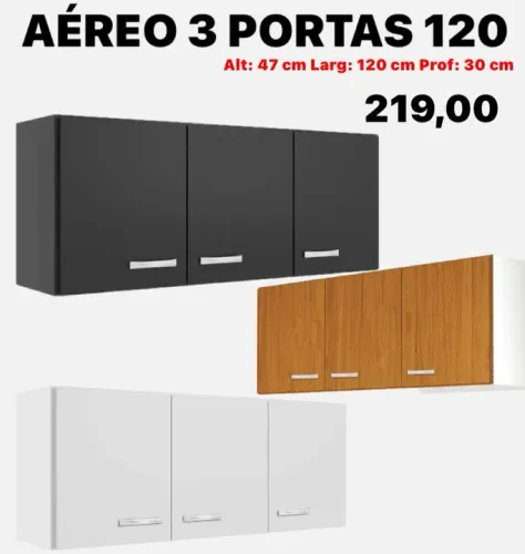 Armário Aéreo 2 portas 1.20cm - ENTREGA HOJE !!!