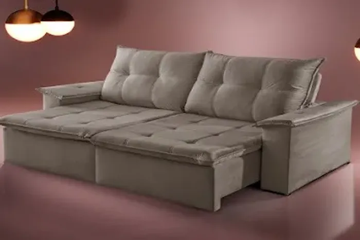 Sofá retrátil reclinável Bisteca 2,20m