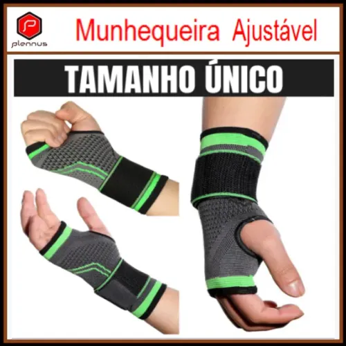 Munhequeira (Unid) Pulso Musculação Fitness Punho Anatômica Ajustável z294 