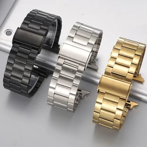 Pulseira Aço Inoxidável para Smartwatch 38/40/42/44/45/49mm Regulável