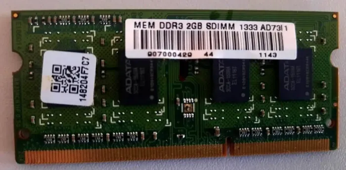 memoria ddr3 2gb sdimm 1333