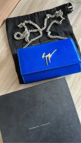 Bolsa de festa  Giuseppe Zanotti Azul com Corrente