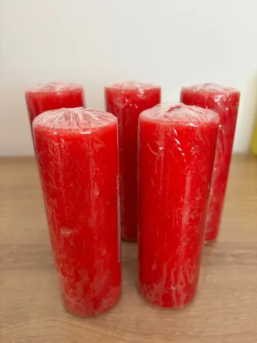 Kit Velas Vermelhas de 7 dias.