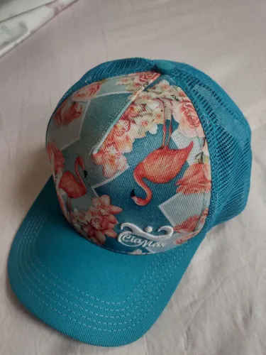 Boné Praia Aba Curva Telinha Estampa Flamingo Novo Tamanho Adulto